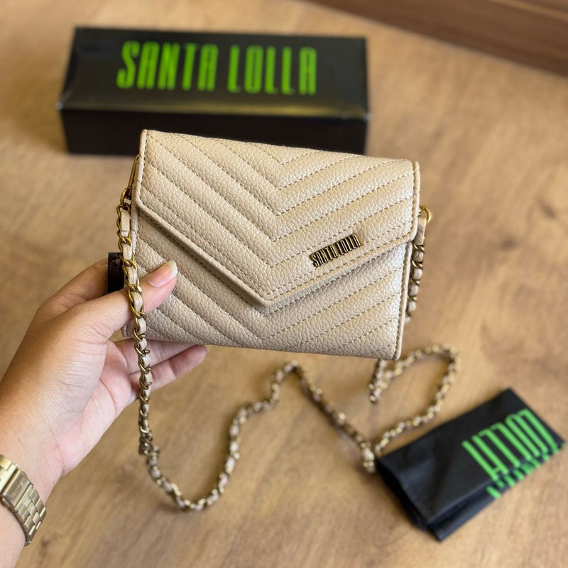 Bolsa Santa Lolla Retangular Transversal Matelassê Texturizada 0471.3F51