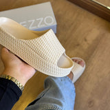 Slide Arezzo Tressê Flatform Tira Z191580001